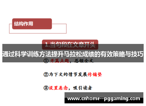 通过科学训练方法提升马拉松成绩的有效策略与技巧 通过科学训练方法提升马拉松成绩的有效策略与技巧